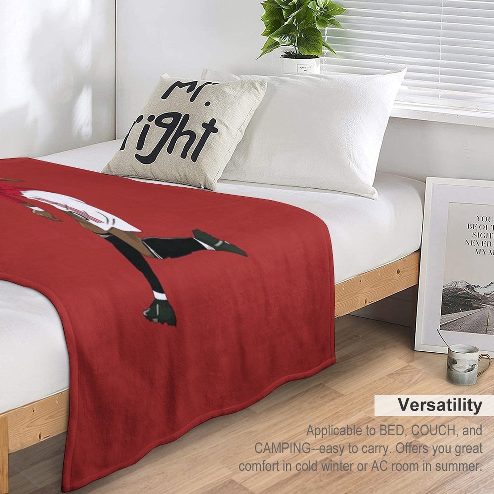 Marcus Rashford Header Shrink-resistant Throw Blanket