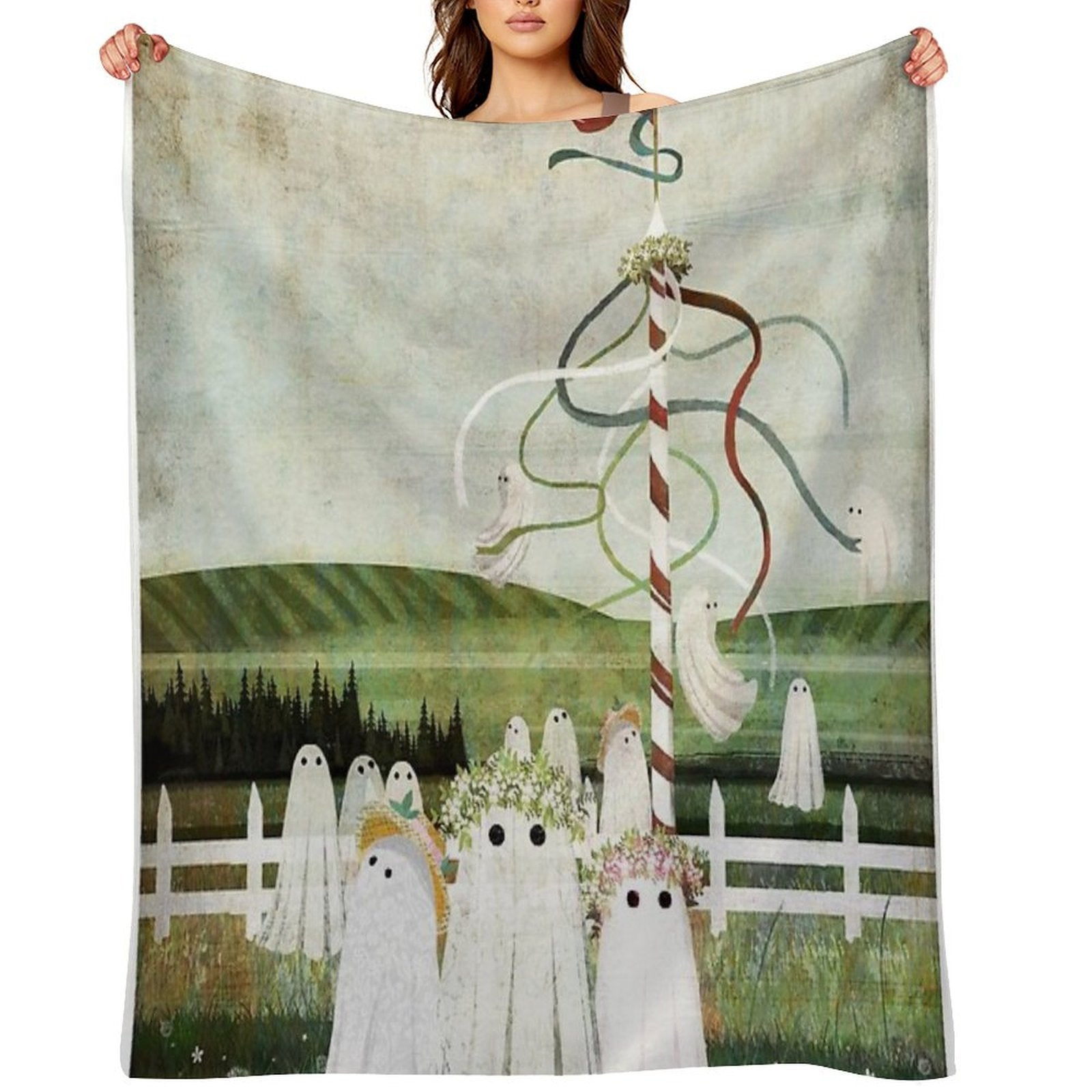 May Queen Sustainable Throw Blanket