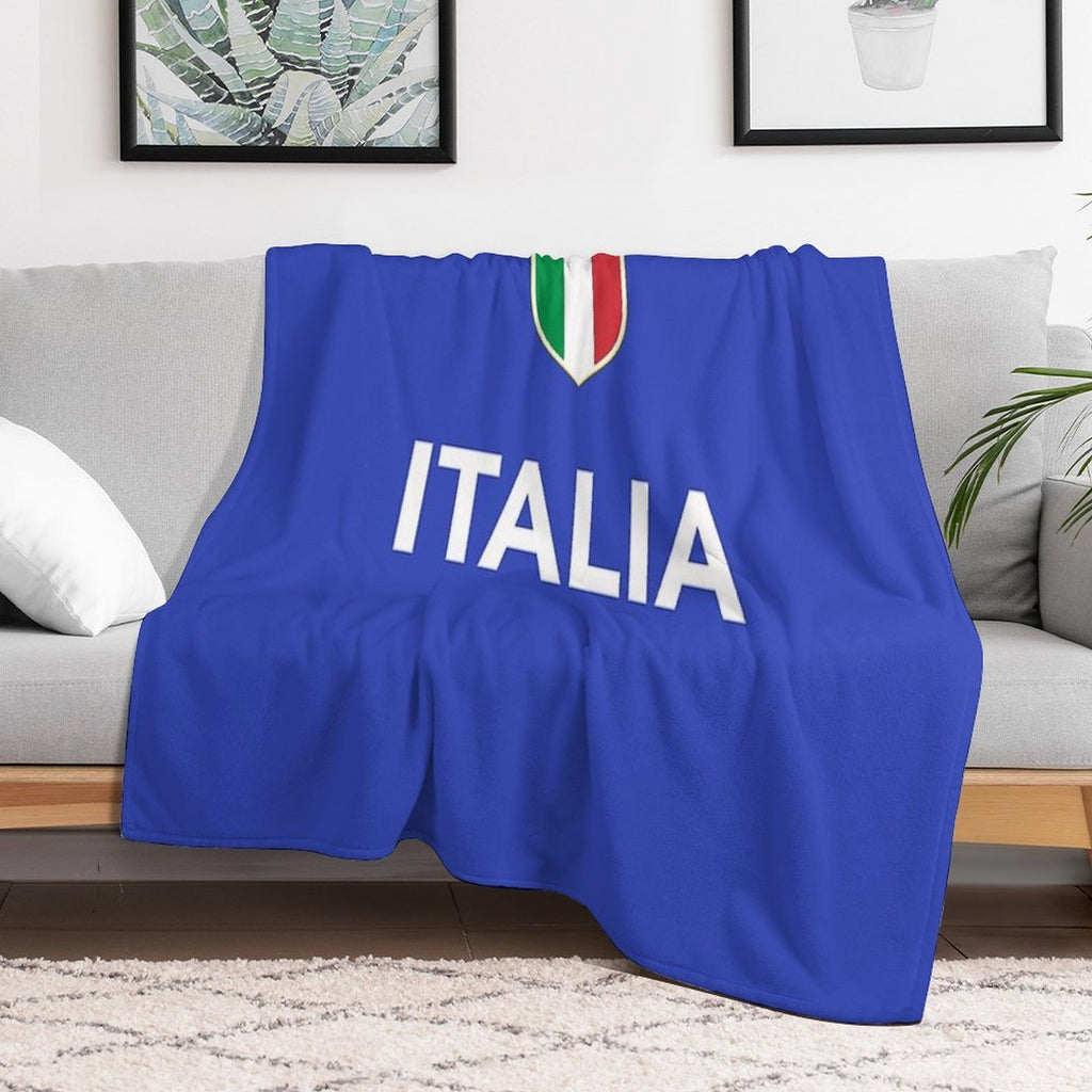Italia Italian Forza Azzurri Versatility Throw Blanket