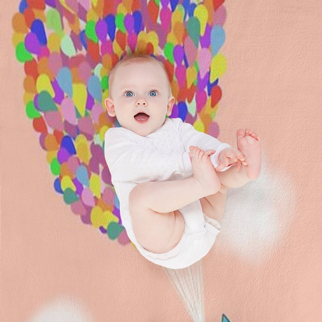 Up - Peach Easy Care Throw Blanket