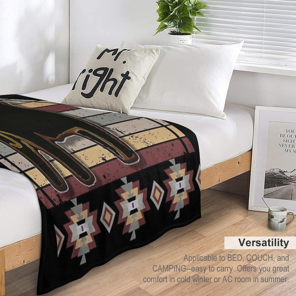 Livestock Show Steers - Market Steer Anti-pilling Throw Blanket