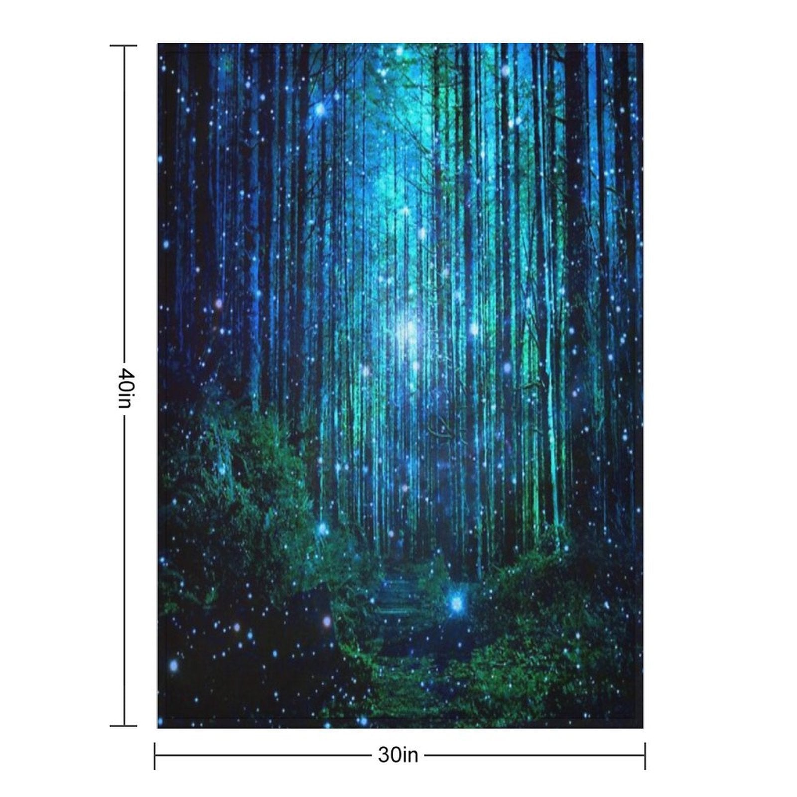In The Magical Forest All-season Throw Blanket