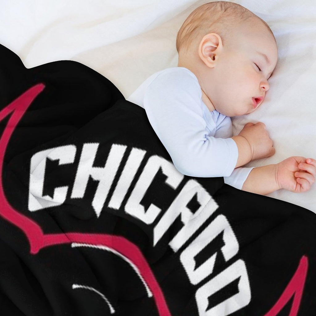 Chicago Bulls Plush Throw Blanket