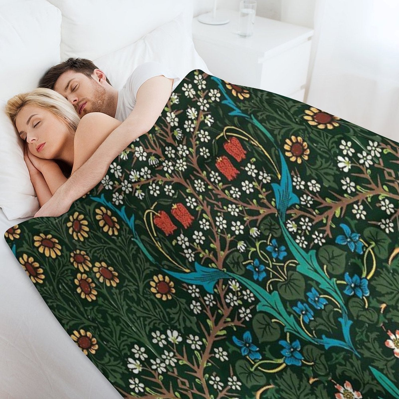 Blackthorn by William Morris, 1892 Compact Throw Blanket
