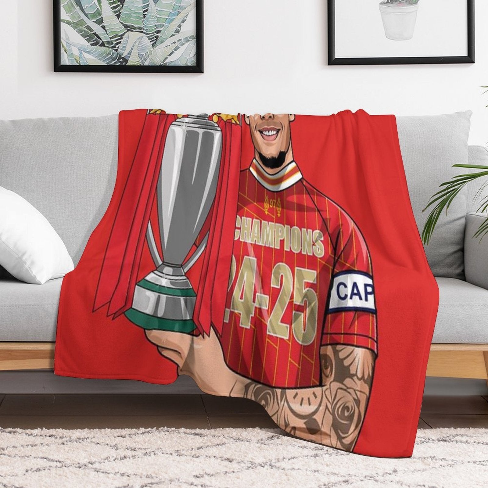 Virgil League Champions Durable Throw Blanket