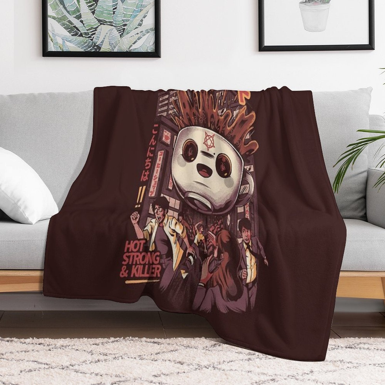 Black Magic Coffee Anti-pilling Throw Blanket
