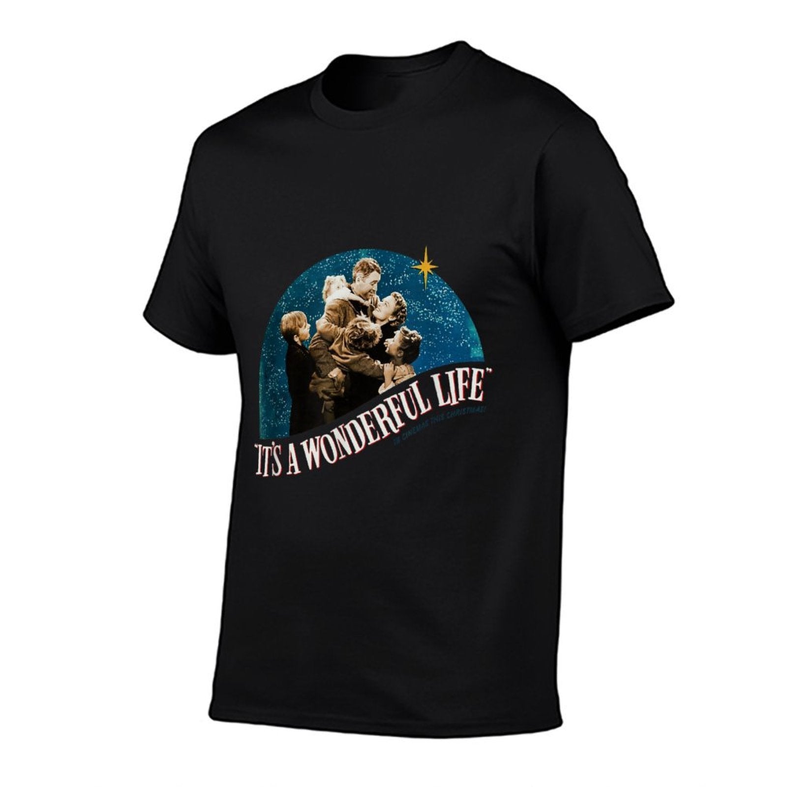Vintage Christmas Classic Its A Wonderful Life  Cotton T-Shirt