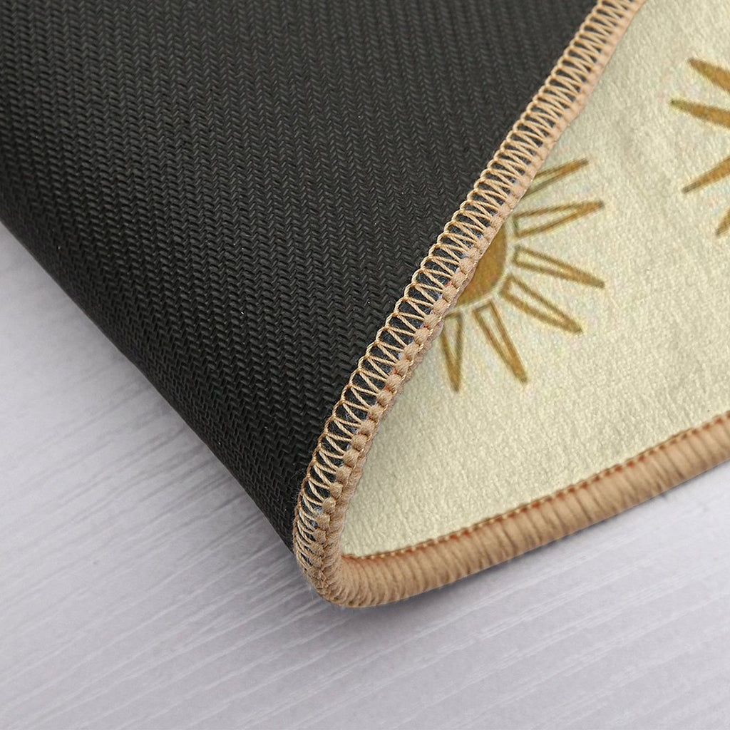 Golden Sunset Pattern  Non-Slip Bath Mat