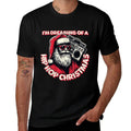 Hip Hop Christmas Santa with Boombox RB Holiday  Slim-fit Cut T-Shirt