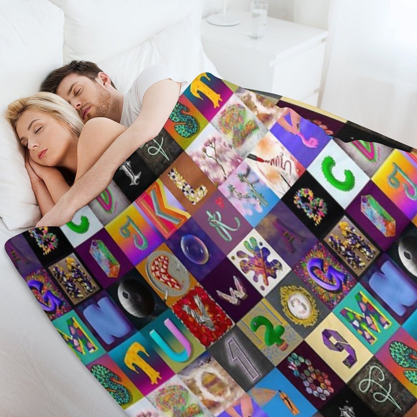Alphabet 2023 Anti-pilling Throw Blanket