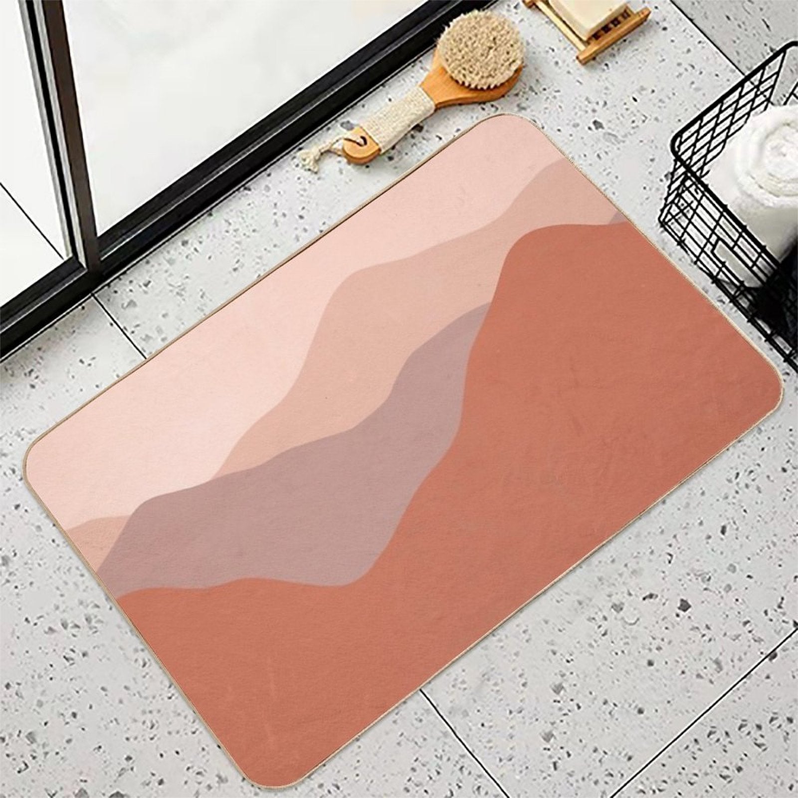 Boho Earthy Landscape Durable Bath Mat