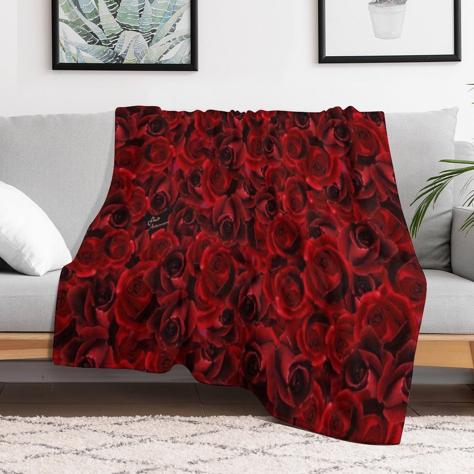 Scarlet Mischief Lightweight Throw Blanket