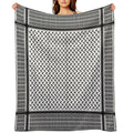 Palestinian Keffiyeh  Palestine Map Pattern Compact Throw Blanket