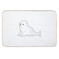 Adorable Baby Seal Just Vibing Out Here  Long-Lasting Bath Mat