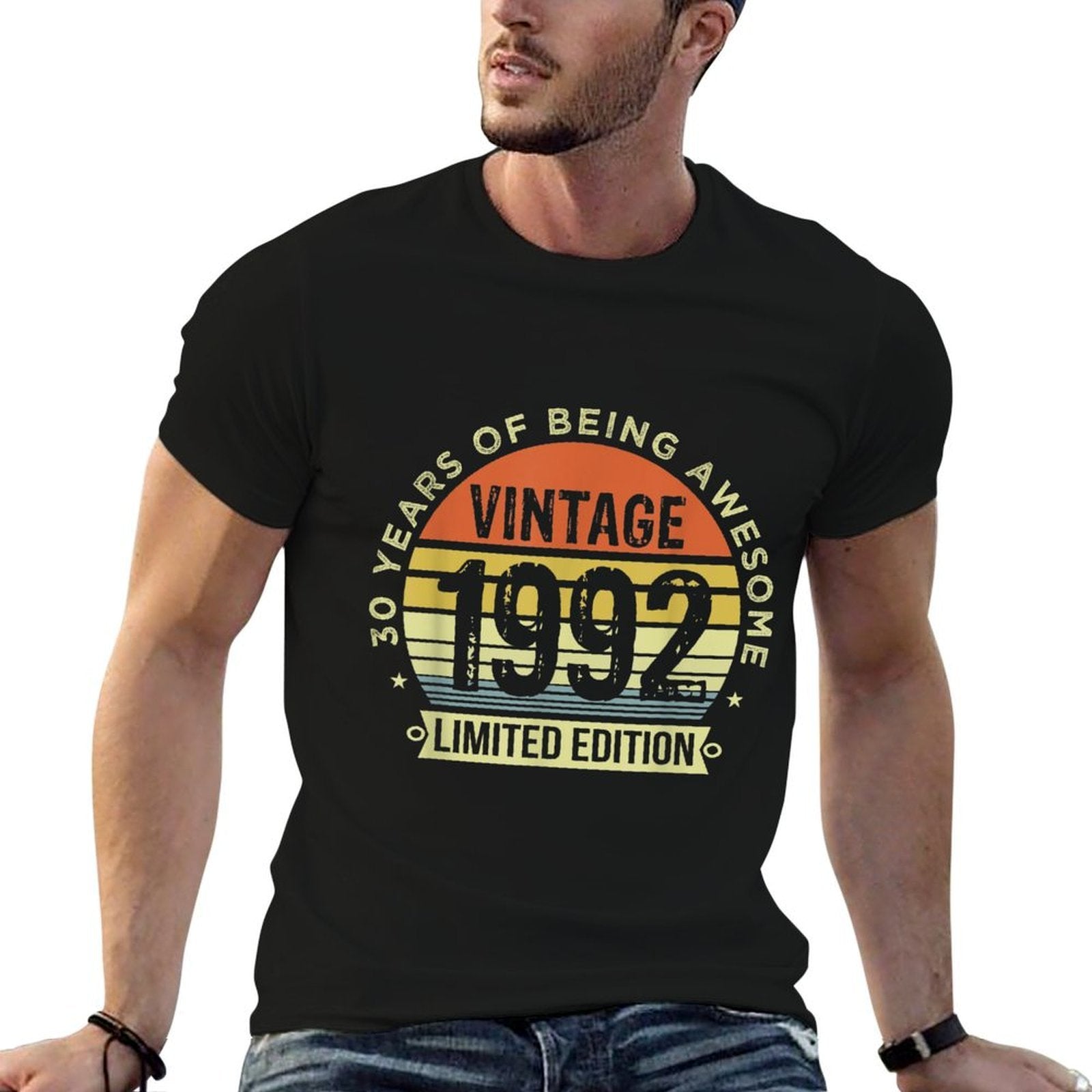 Vintage 1992 Limited Edition 30 Year Old Gifts 30th Birthday  Fade-proof Color T-Shirt