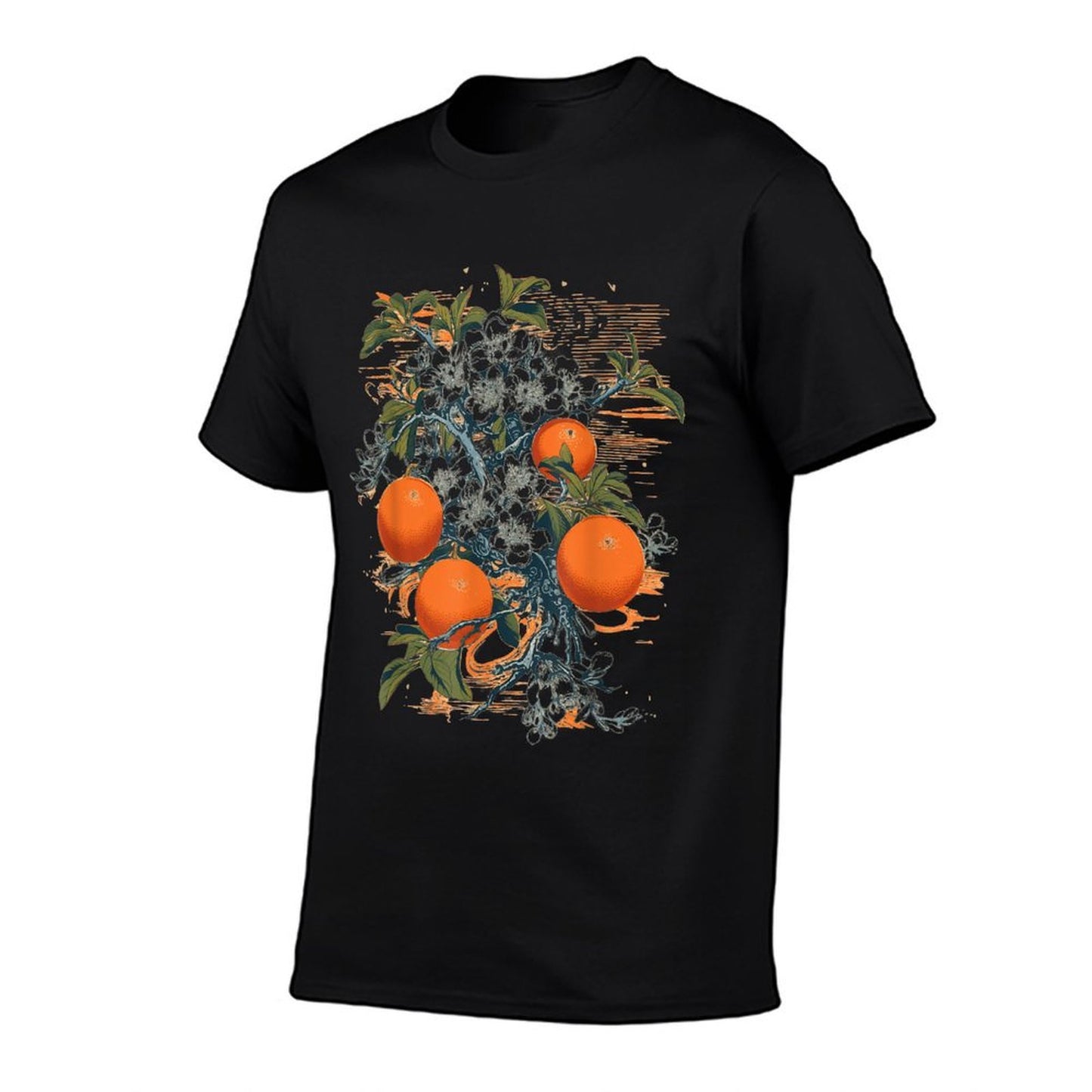 Satsuma Orange Citrus Fruit Tree Botanical Illustration  Lightweight T-Shirt
