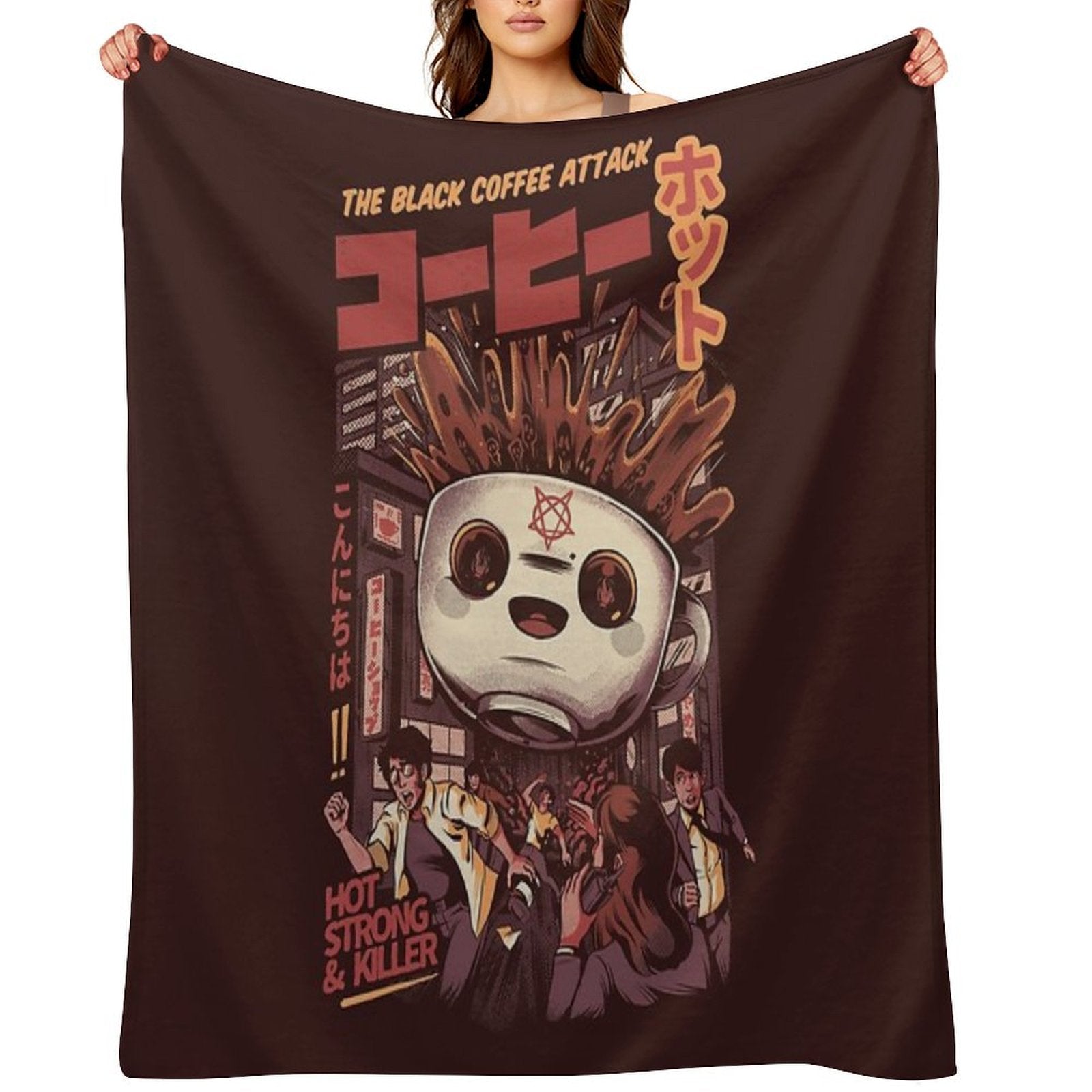 Black Magic Coffee Anti-pilling Throw Blanket