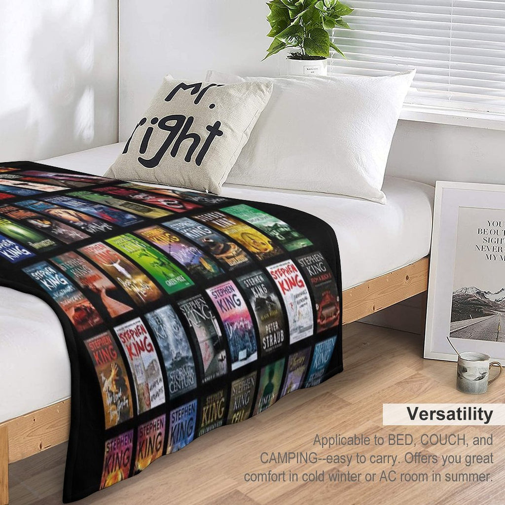 Complete Works of Stephen King Premium Throw Blanket