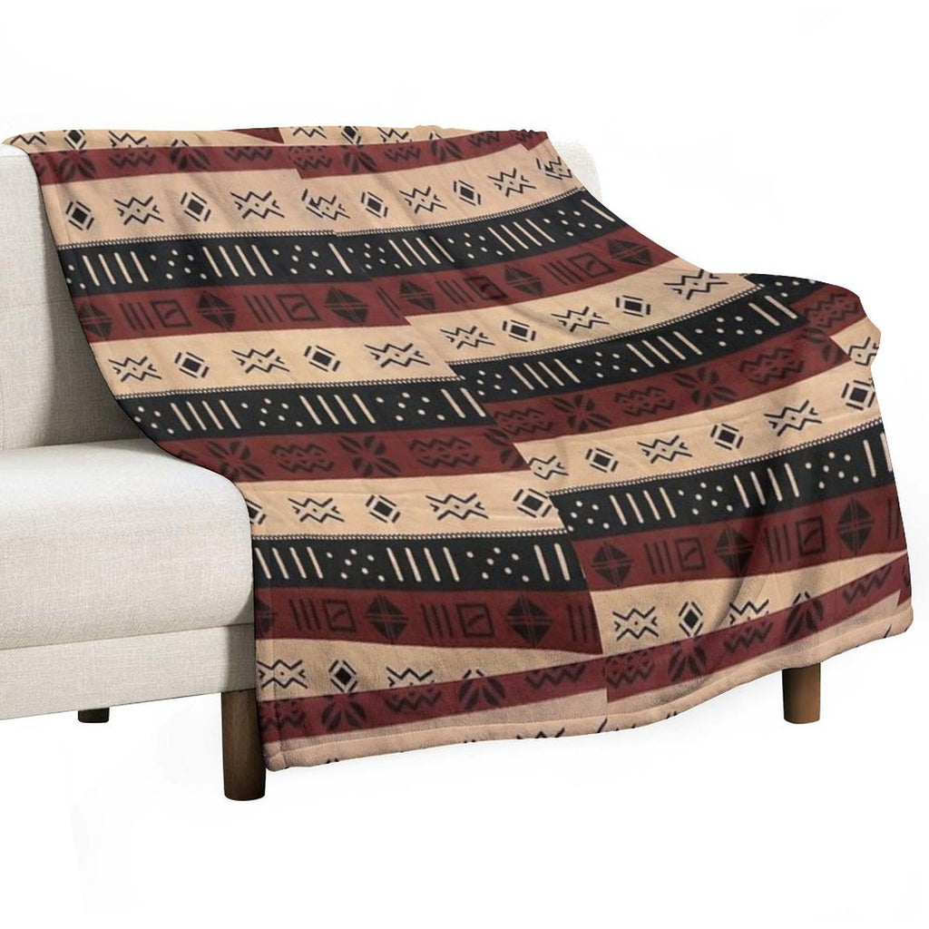 Indigenous Patterns of Earth. Designed by Amarican10. Premium Throw Blanket
