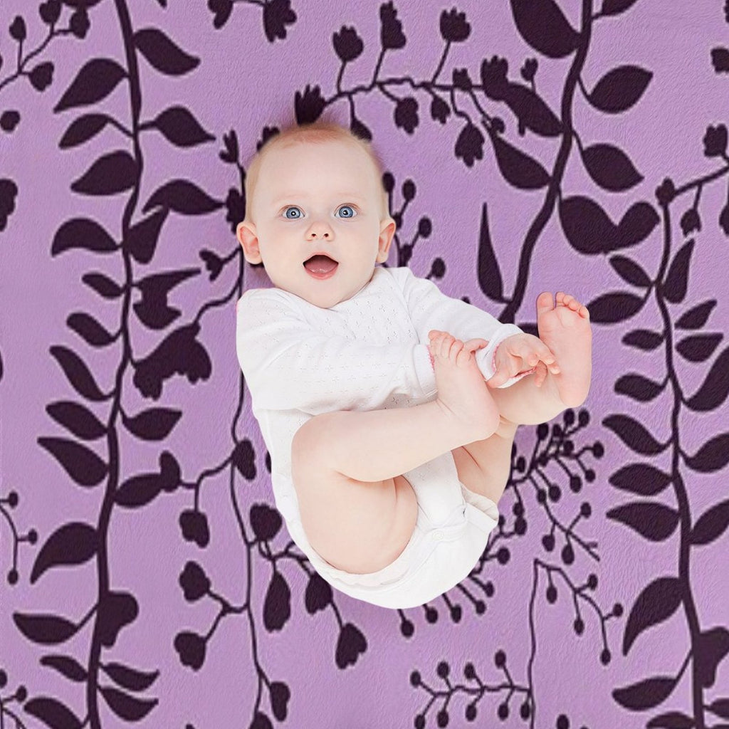 Bella Swan Lavender Freesia Sustainable Throw Blanket