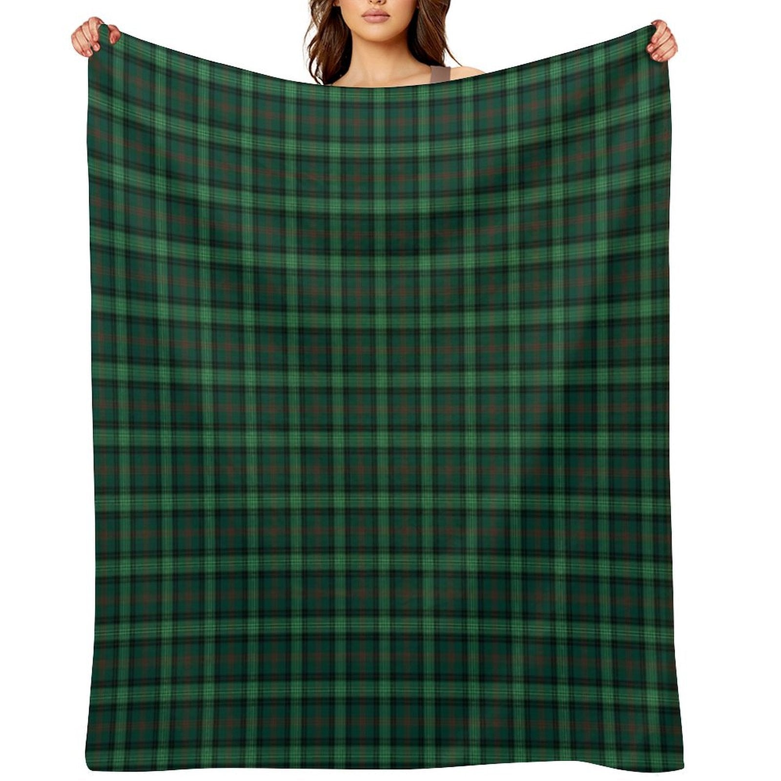 Clan Ross Hunting Tartan Compact Throw Blanket