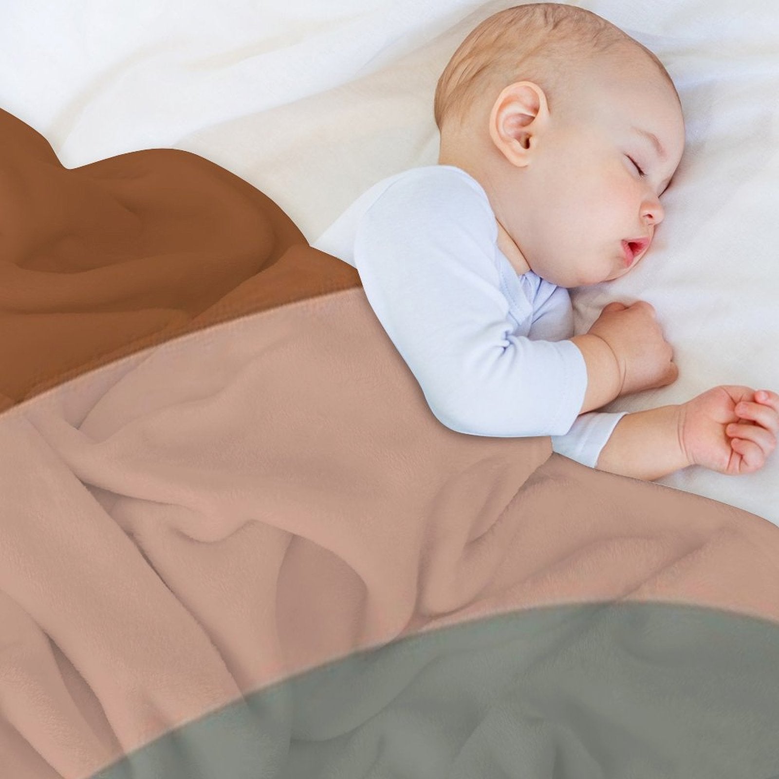 Sound Waves Minimalist Pattern in Mustard Yellow, Teal, Grey, Blush Pink, And Rust Eco-conscious Throw Blanket