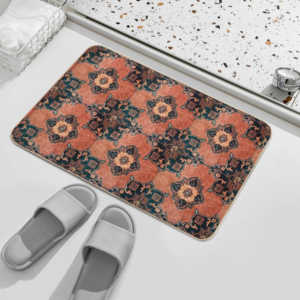 Oriental Turkish Antique Vintage Kilim Rug  Non-Slip Bath Mat