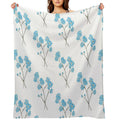 Forget Me Not Travel-friendly Throw Blanket