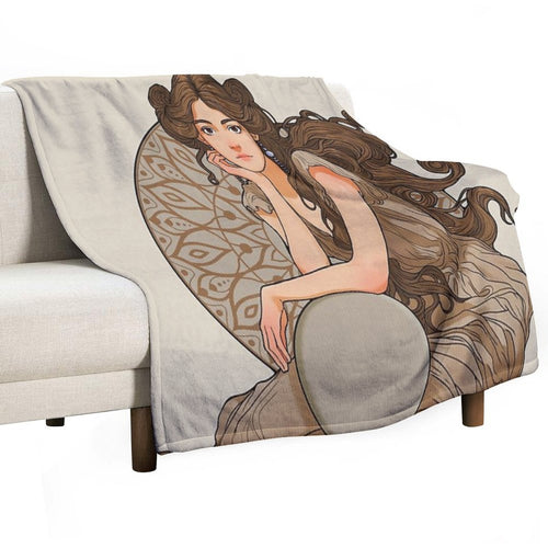 Art Nouveau Durable Throw Blanket
