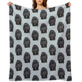 Black Doodle  Cockapoo Dog Compact Throw Blanket