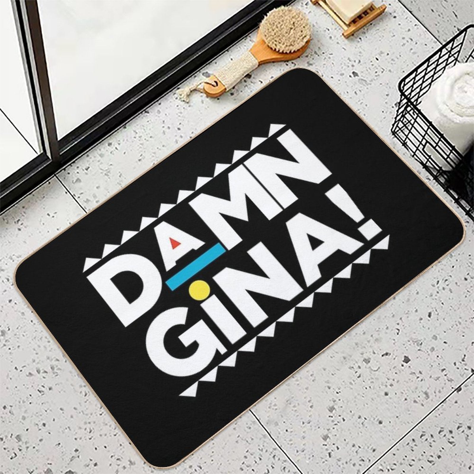 Sitcom Urban 90s Martin Afro TV Show Shirt  Fade-Resistant Bath Mat