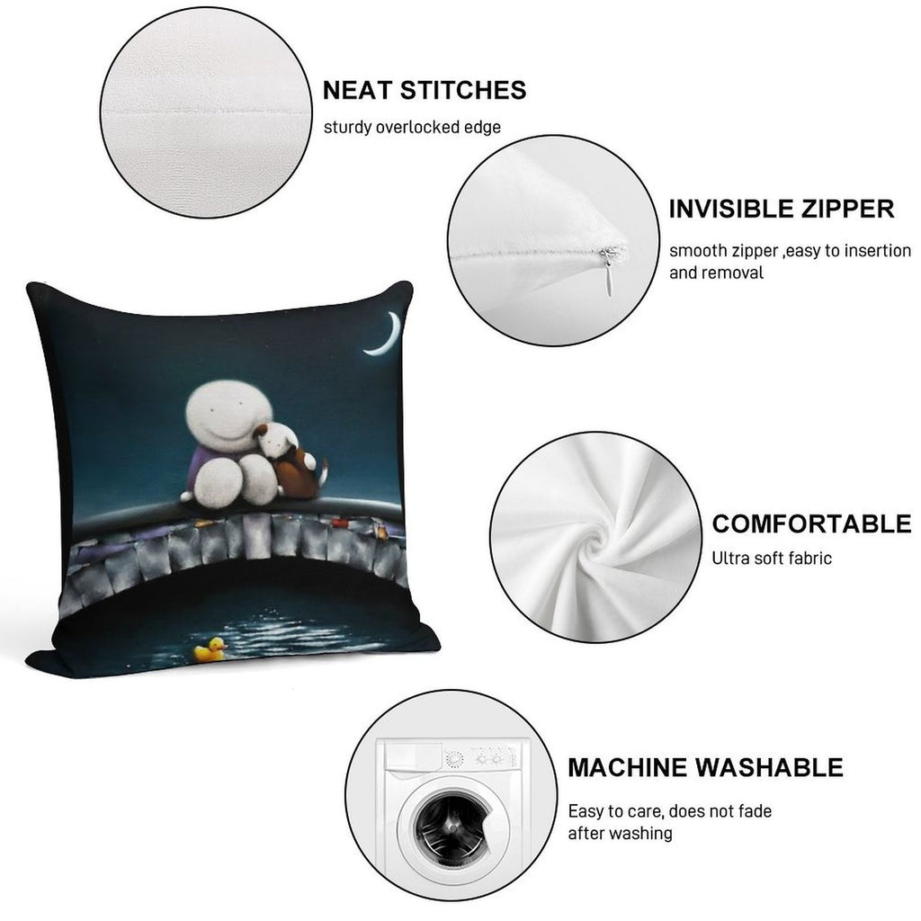 Doug Hyde Soft Home Decor Throw Pillow