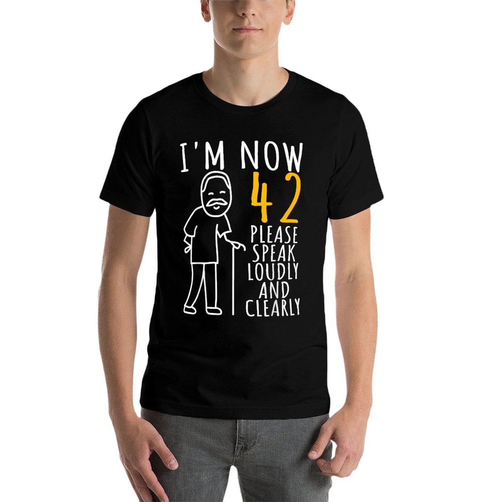 42nd Birthday For Him  I'm Now 42 Years Old  Cool BDay  Polyester Blend T-Shirt
