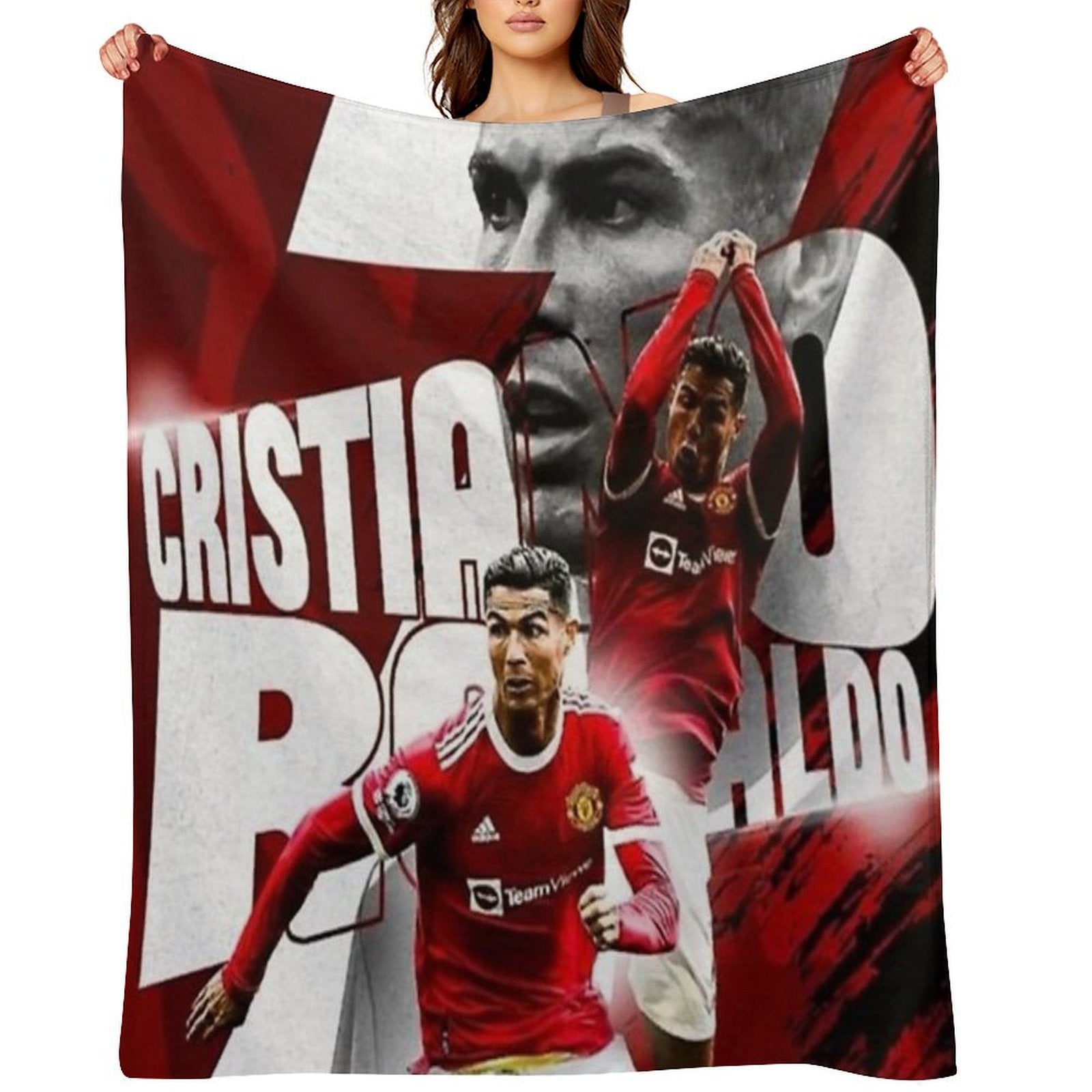 Cristiano Ronaldo Illustration Multi-functional Throw Blanket