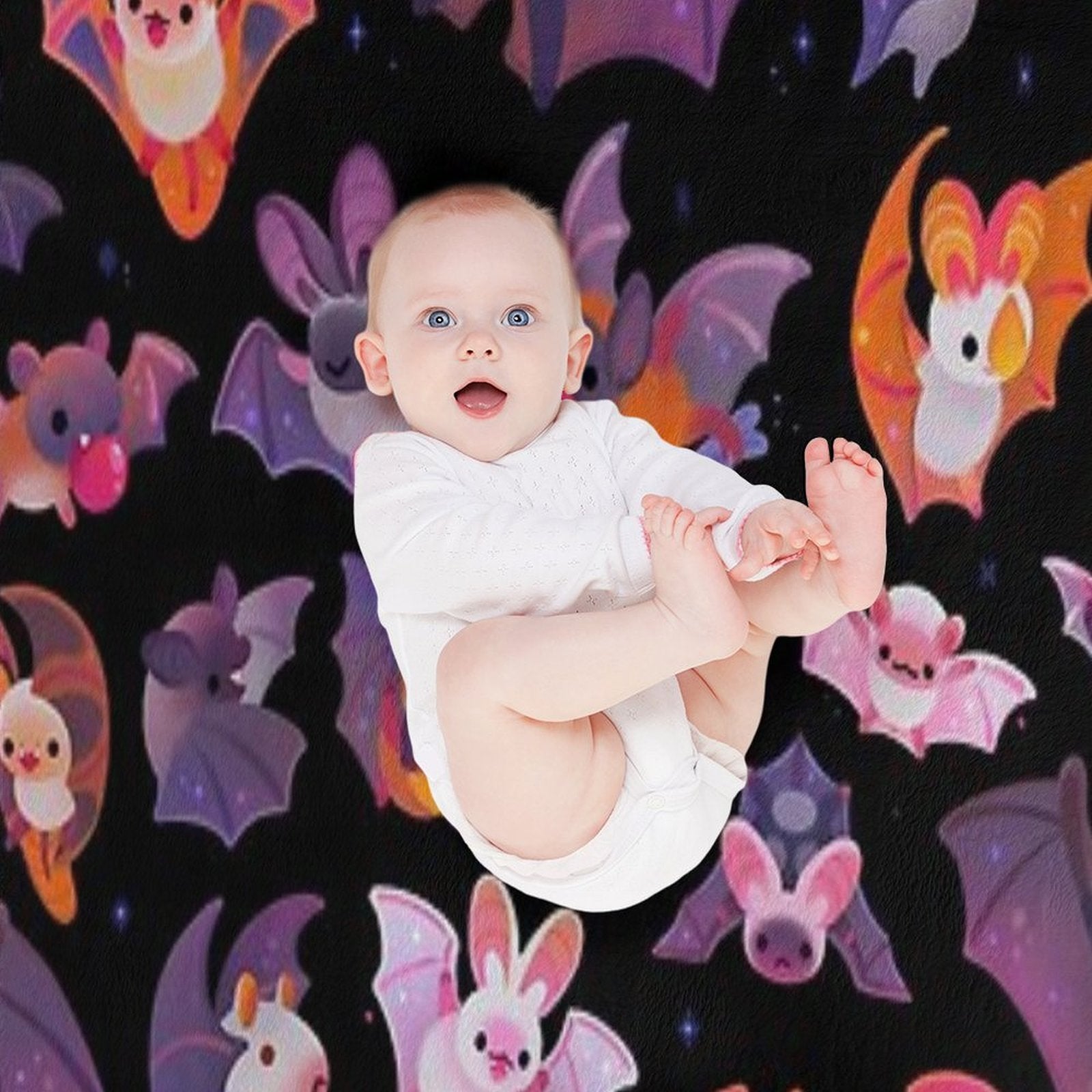 Bat - Dark Wrinkle-free Throw Blanket
