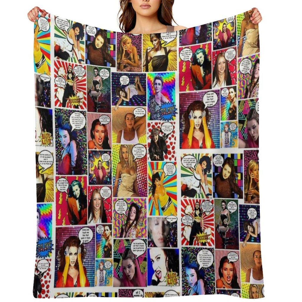 Dannii Minogue Goes Pow WOW #30 Compact Throw Blanket