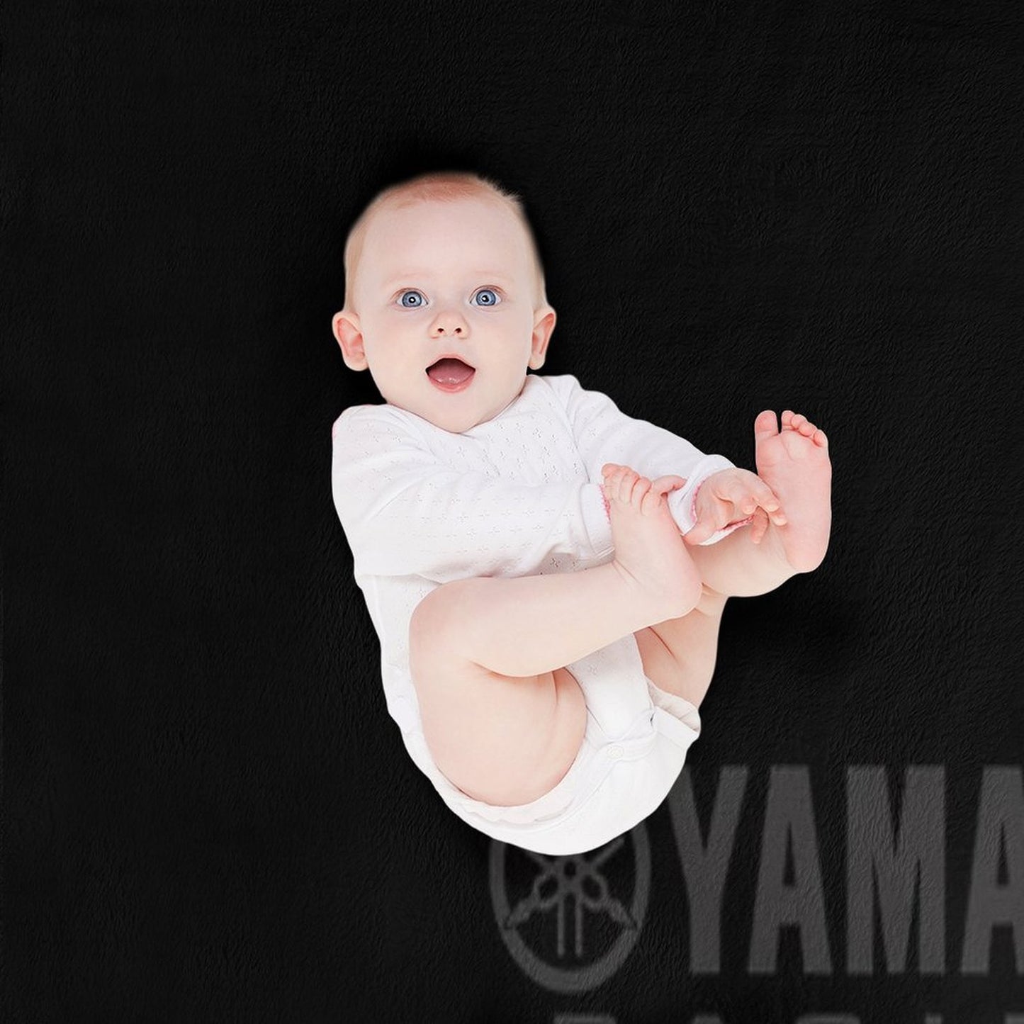 YAMAHA Blue Anti-pilling Throw Blanket