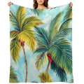 Tropical Palm Trees All-season Throw Blanket