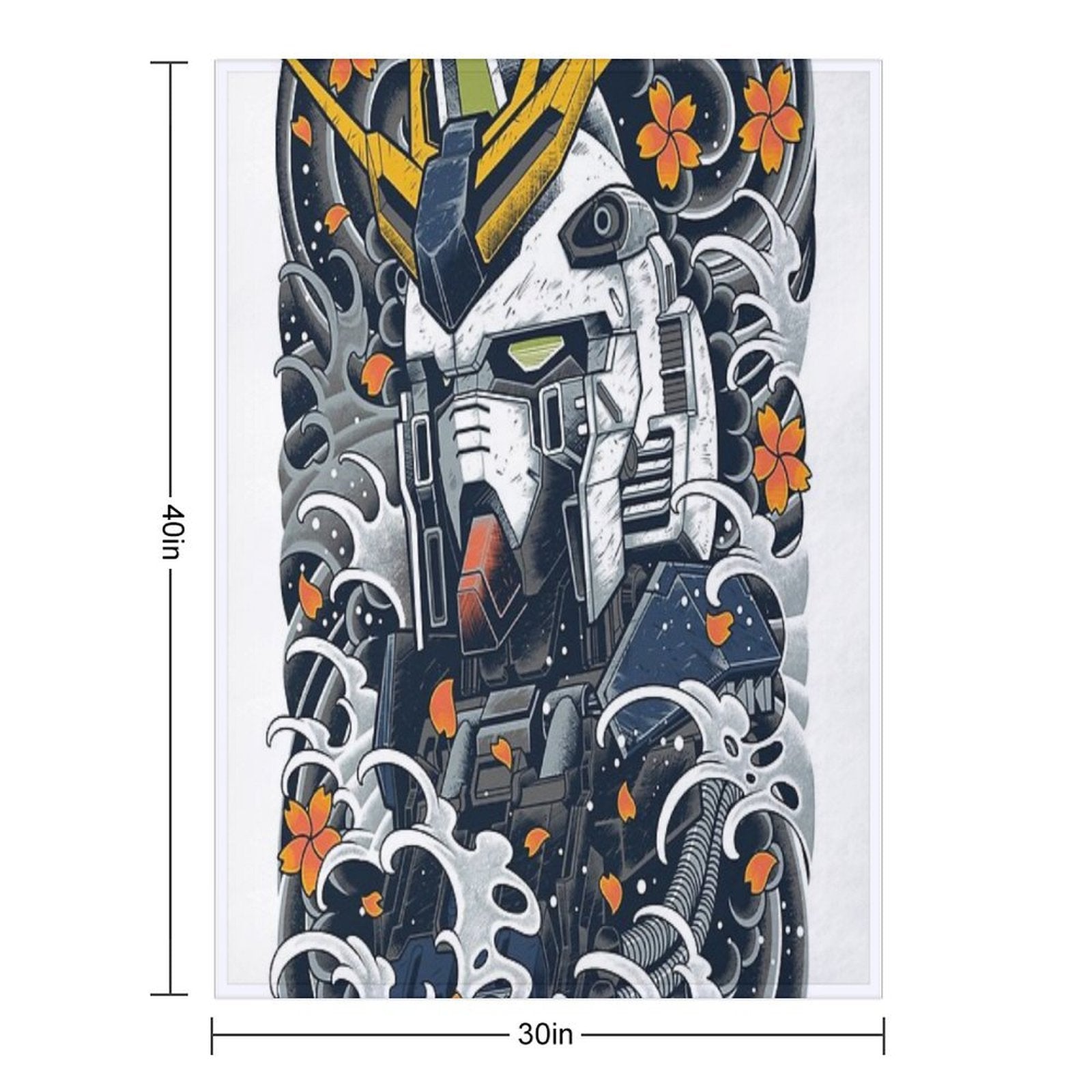 Nu Gundam Awesome Multi-functional Throw Blanket