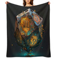 Dungeons And Dragons D20 Shrink-resistant Throw Blanket