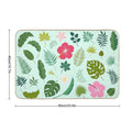 Tropical Nature Monstera Botanical Jungle Illustration Pillow Durable Bath Mat