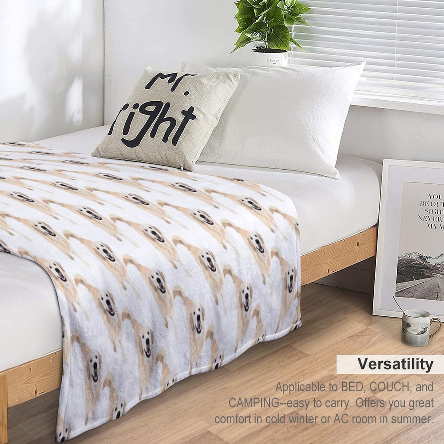 Golden Retriever Doggo Quick-dry Throw Blanket