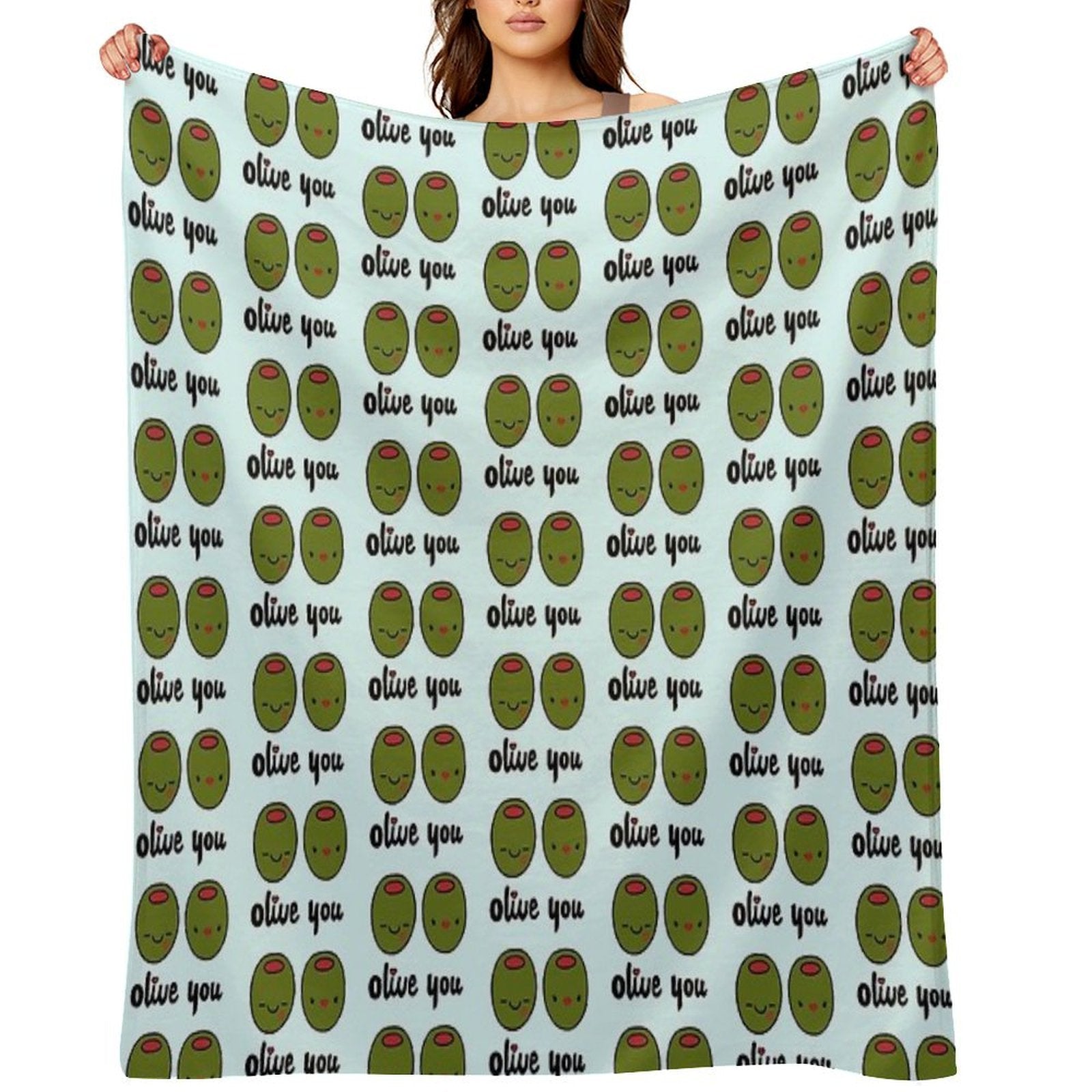 Olive You Multi-functional Throw Blanket