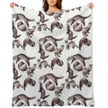 Ferrets Wrinkle-free Throw Blanket