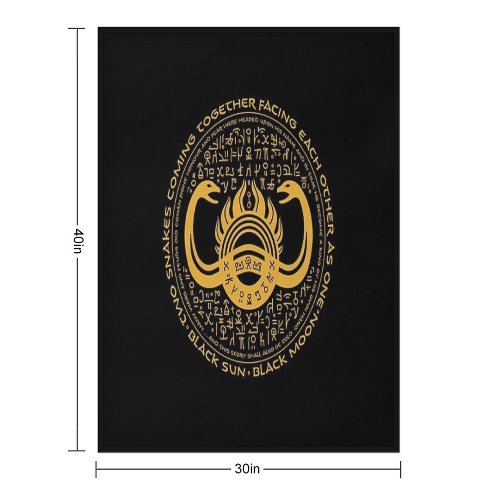Thulsa Doom Two Snakes Coming Together Sustainable Throw Blanket