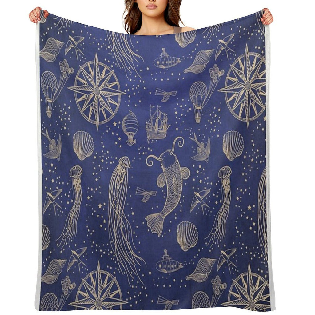 Ocean Meets Sky - Hardcase Versatility Throw Blanket