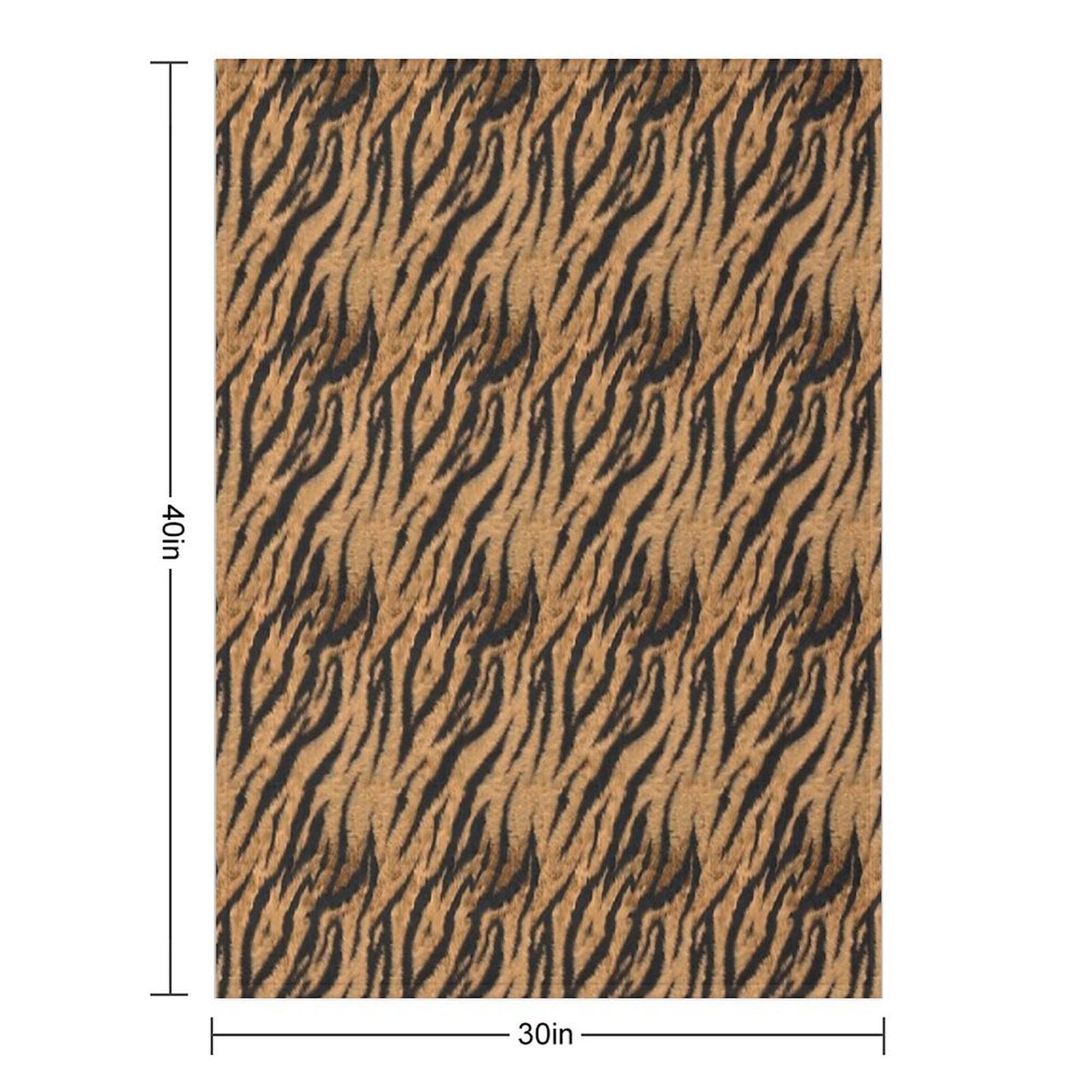 Tiger Skin Gift-ready Throw Blanket