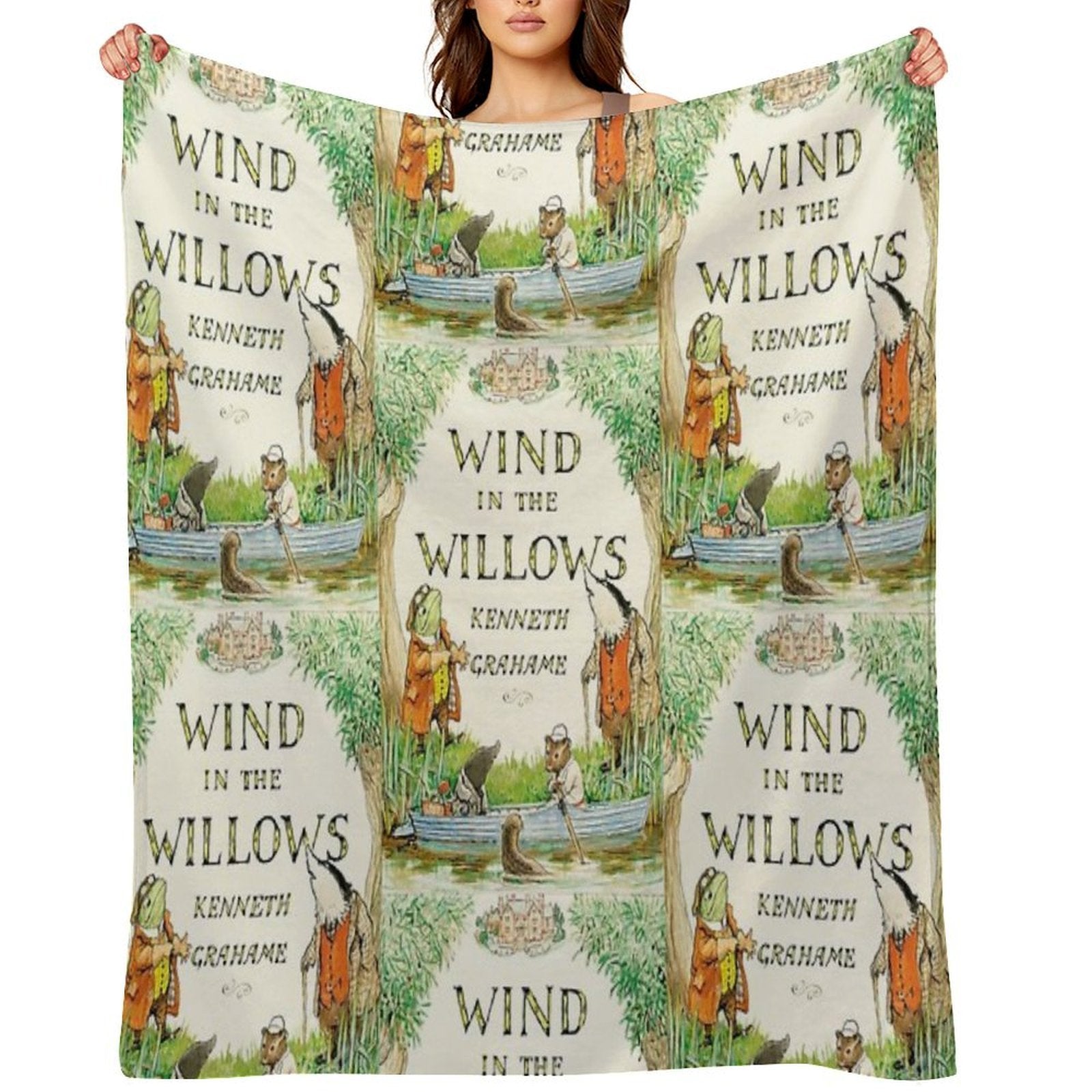 Wind in The Willows Book Cover Lightweight Throw Blanket