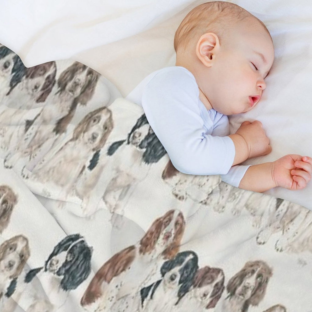 English Springer Spaniel Puppies All-season Throw Blanket