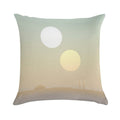 Two Suns Soft Short Plush Fabric Throw Pillow